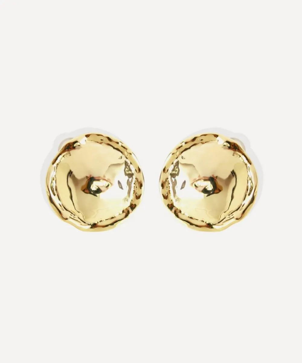 By Alona Earrings^18ct Gold-Plated Dune Clip-On Earrings