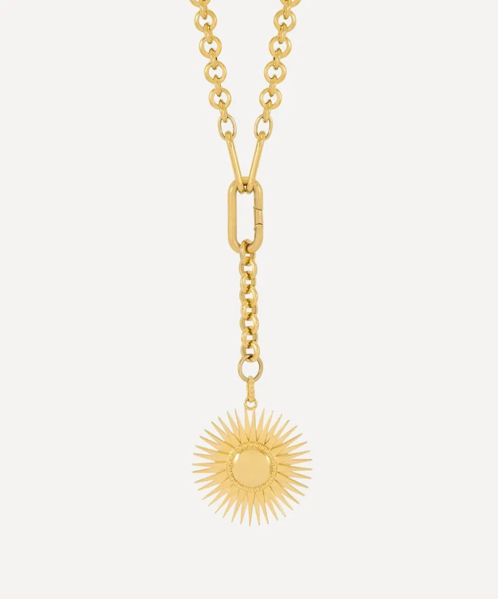Rachel Jackson Necklaces^22ct Gold-Plated Electric Goddess Hardware Chain Necklace