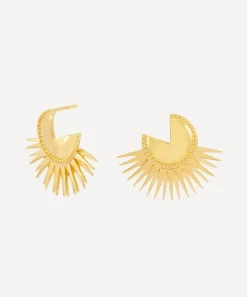 Rachel Jackson Earrings|Earrings^22ct Gold-Plated Electric Goddess Statement Stud Earrings