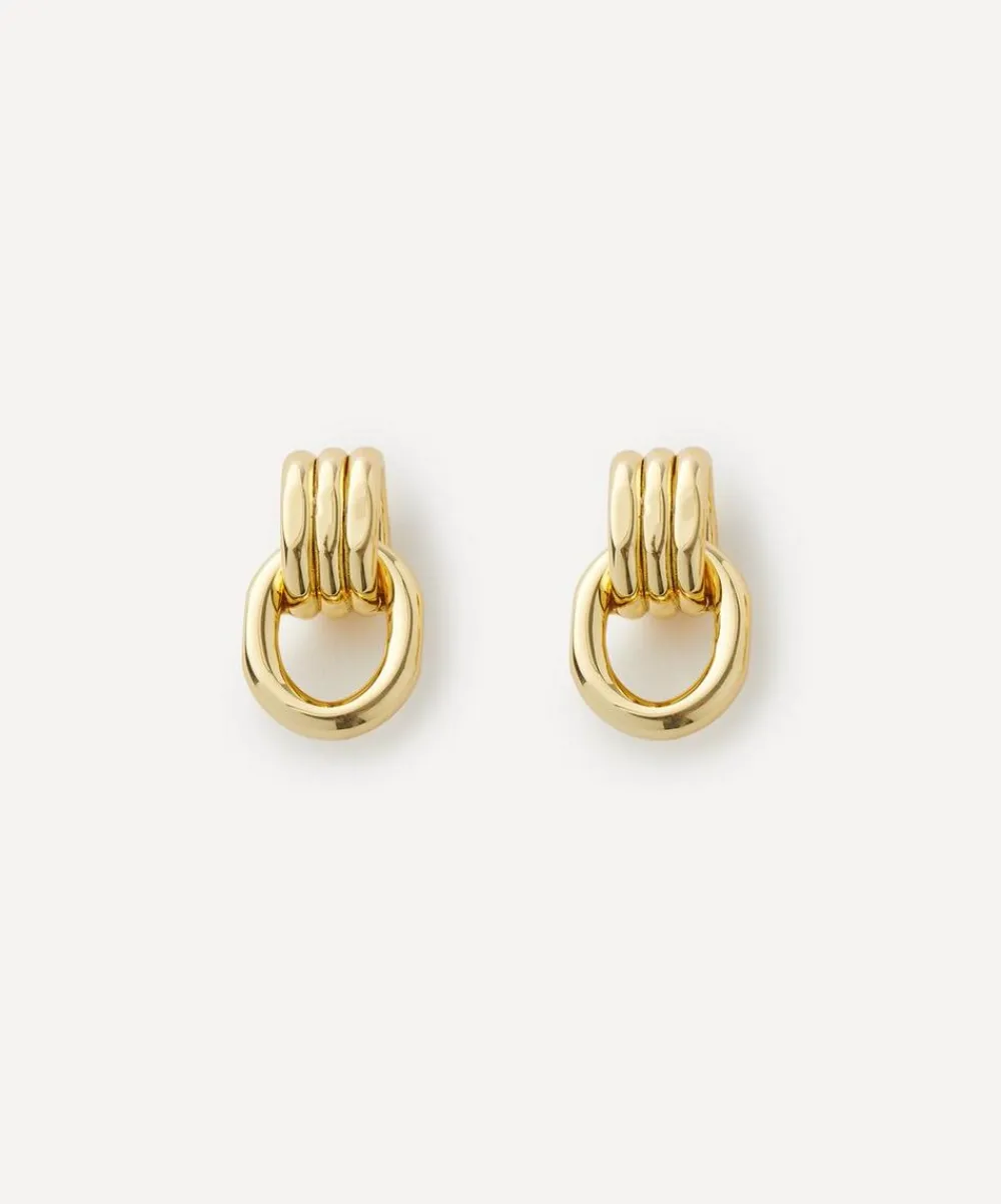 Martha Calvo Earrings^14ct Gold-Plated Elsa Drop Earrings