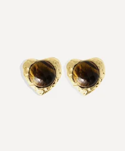 By Alona Earrings^18ct Gold-Plated Eva Clip-On Earrings