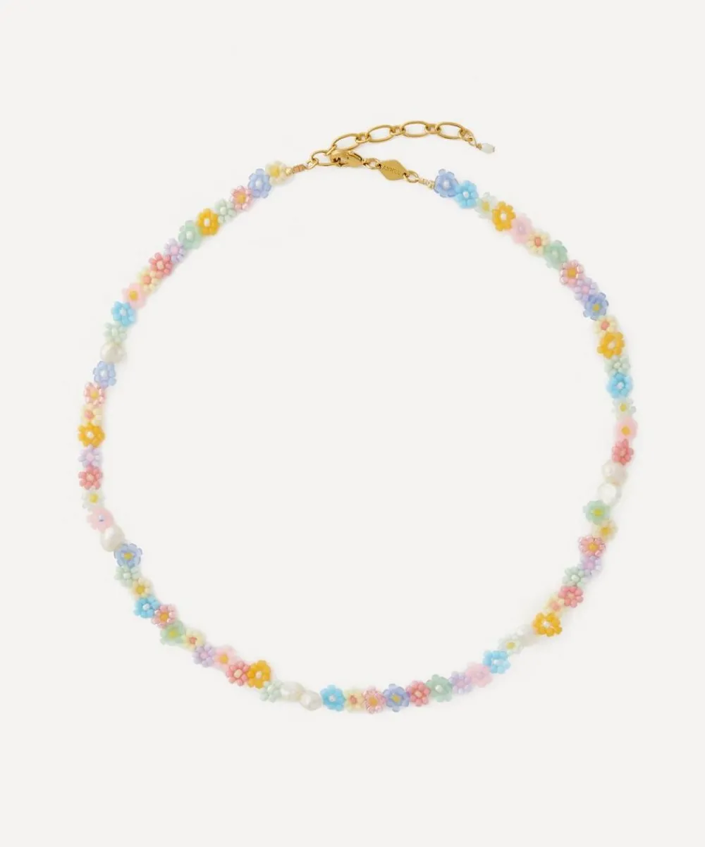 ANNI LU Necklaces|Necklaces^18ct Gold-Plated Fleur Bead Necklace