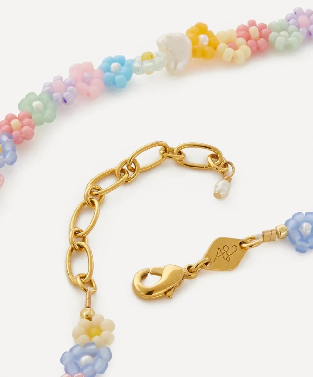 ANNI LU Necklaces|Necklaces^18ct Gold-Plated Fleur Bead Necklace