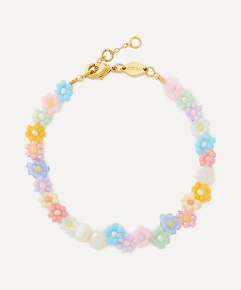 ANNI LU Bracelets^18ct Gold-Plated Fleur Bead Bracelet