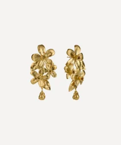 Alex Monroe Earrings^22ct Gold-Plated Flowering Apple Blossom Drop Earrings
