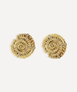 By Alona Earrings^18ct Gold-Plated Galia Stud Earrings