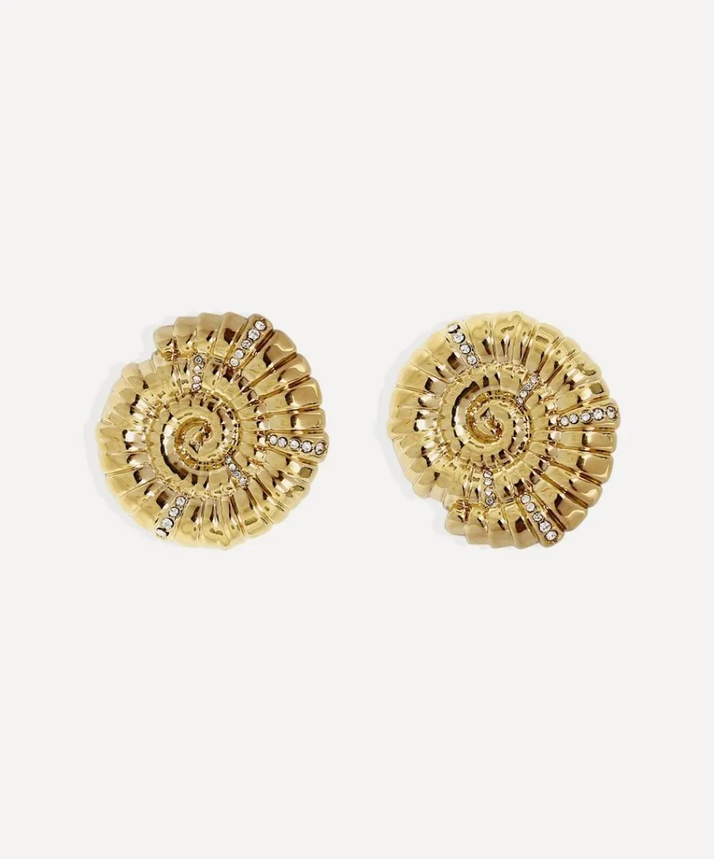 By Alona Earrings^18ct Gold-Plated Galia Stud Earrings