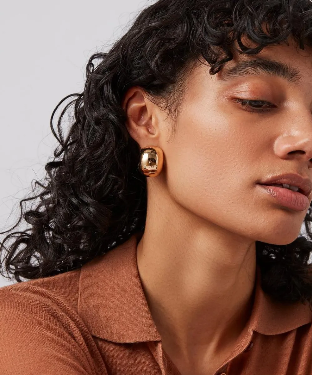 JENNY BIRD Earrings^14ct Gold-Plated Gemma Hoop Earrings