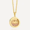 Rachel Jackson Necklaces^22ct Gold-Plated Guadian Angel Rose Quartz Amulet Necklace