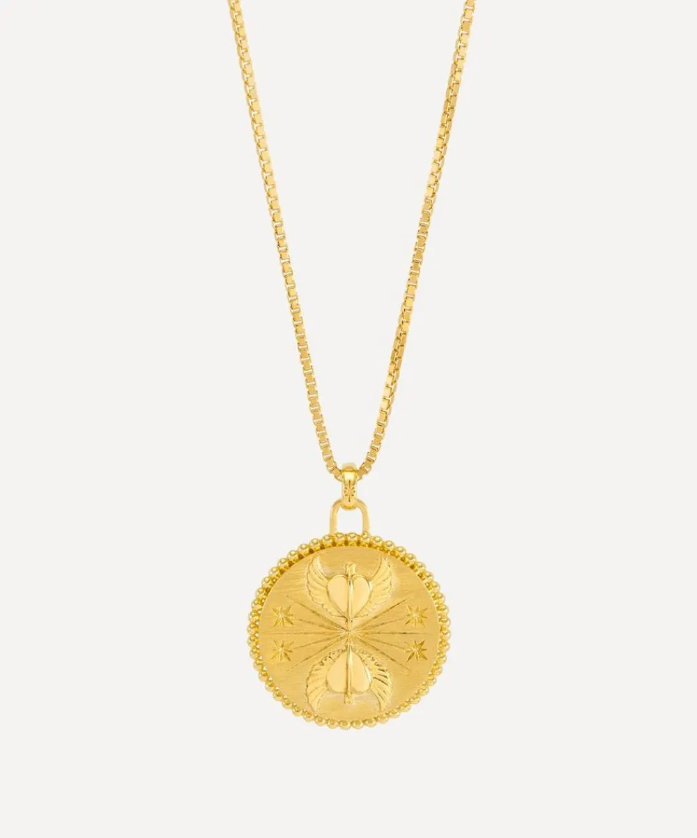 Rachel Jackson Necklaces^22ct Gold-Plated Guardian Angel Token of Love Pendant Necklace