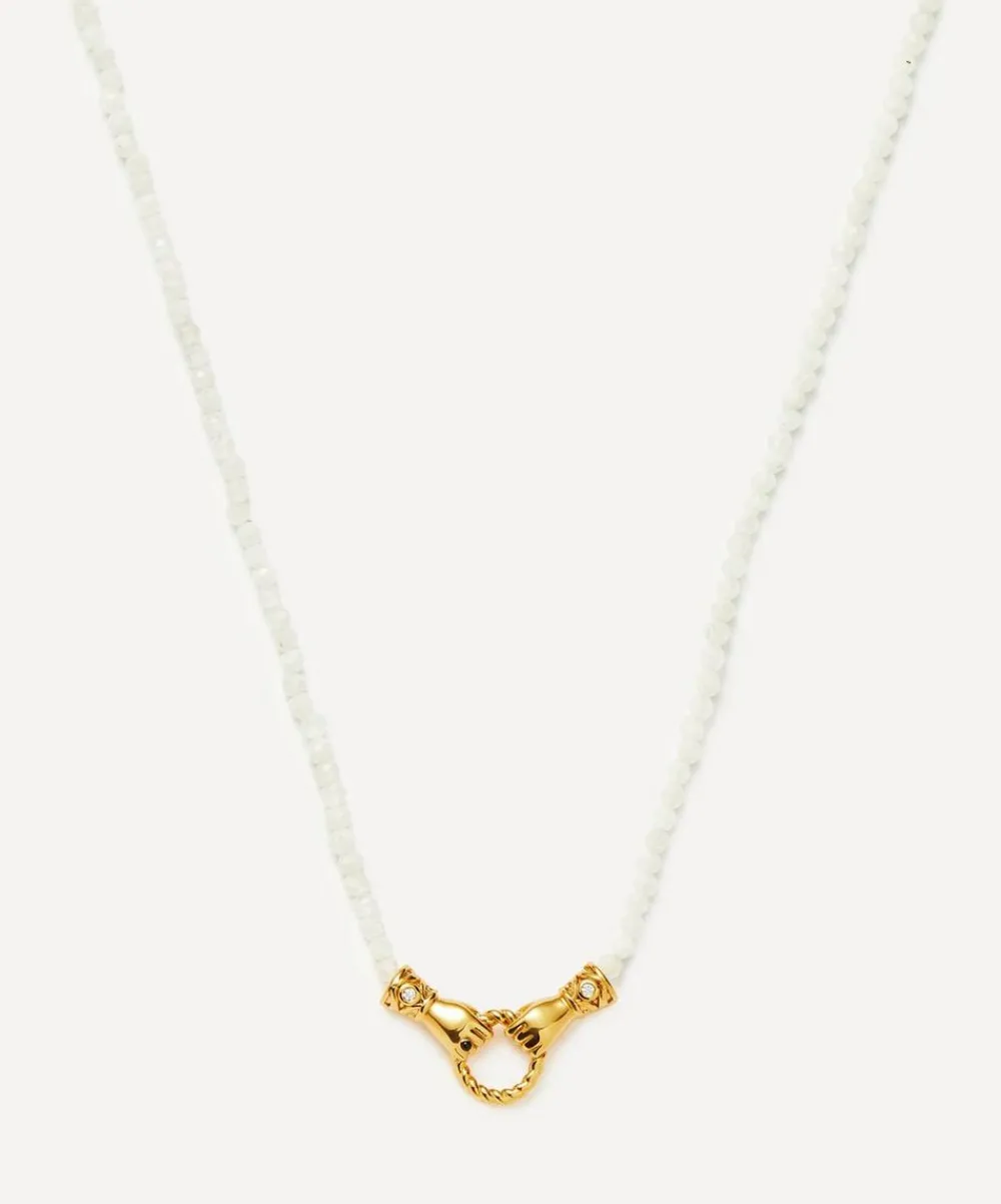 Missoma Necklaces^18ct Gold-Plated Harris Reed In Good Hands Drop Pendant Necklace