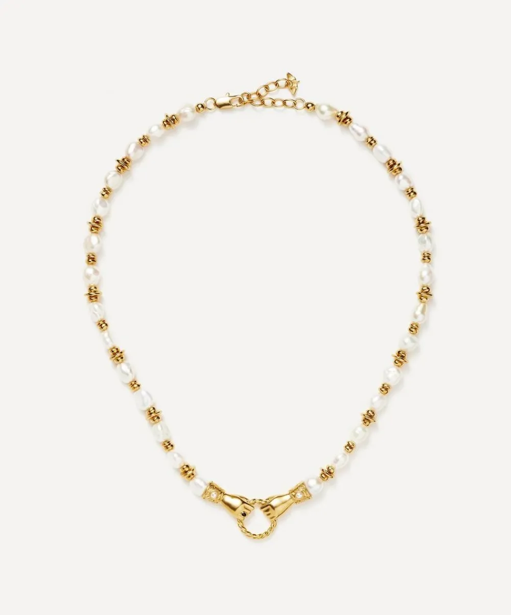 Missoma Necklaces^18ct Gold-Plated Harris Reed In Good Hands Chunky Beaded Gemstone Necklace