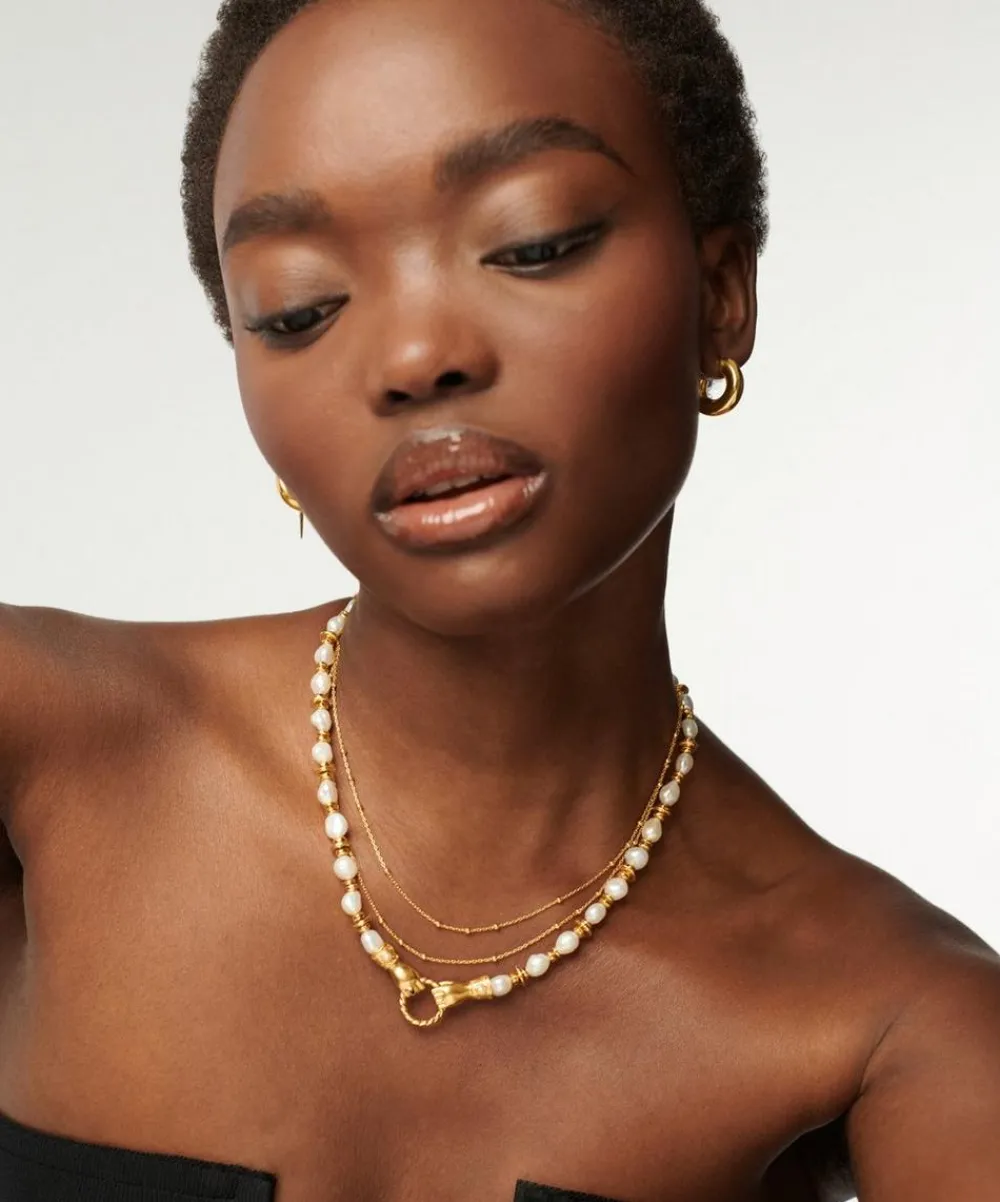Missoma Necklaces^18ct Gold-Plated Harris Reed In Good Hands Chunky Beaded Gemstone Necklace
