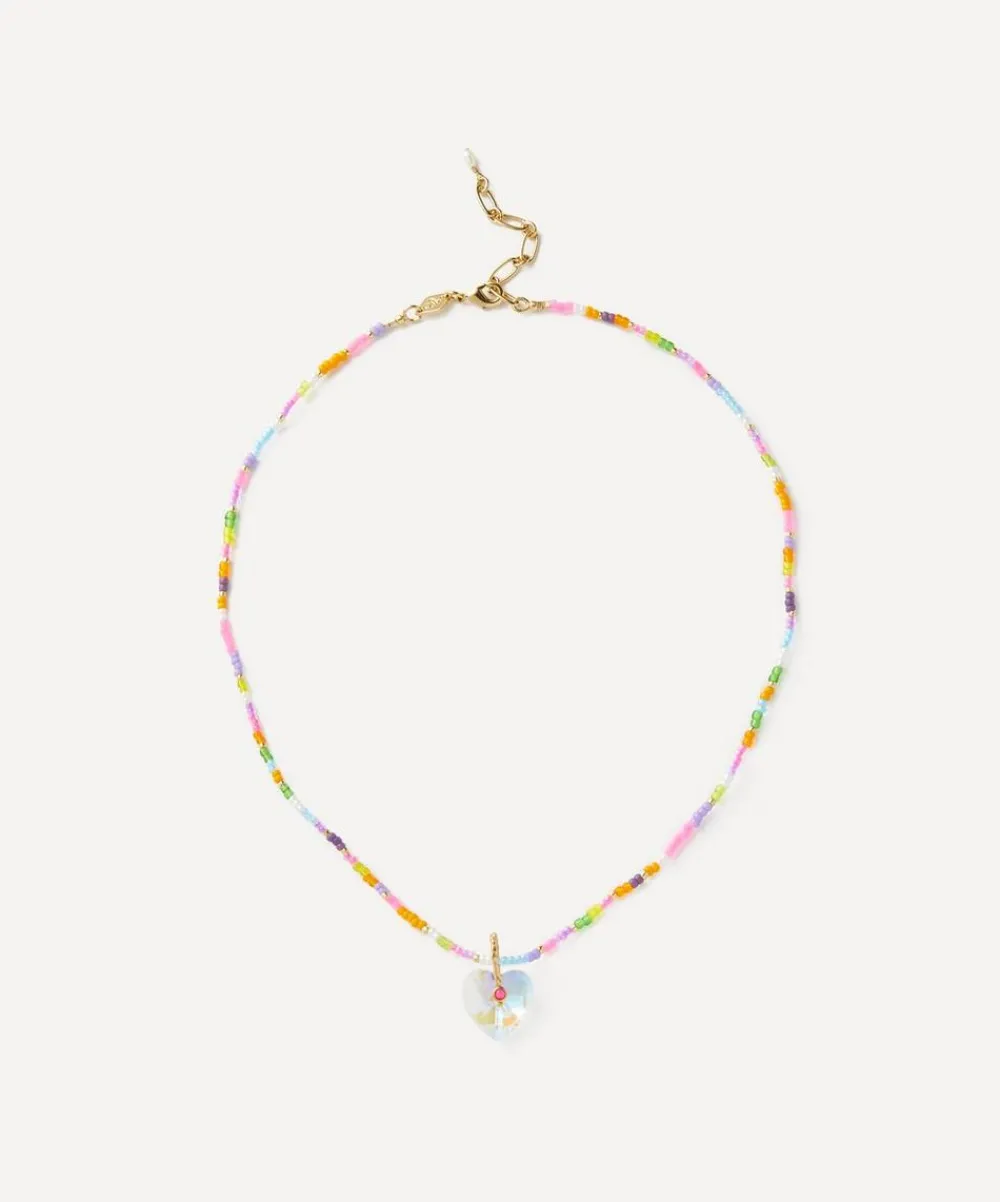 ANNI LU Necklaces^18ct Gold-Plated Hearty Eldorado Beaded Pendant Necklace