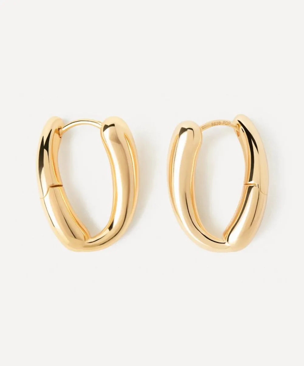 PDPAOLA Earrings^18ct Gold-Plated Helix Hoop Earrings