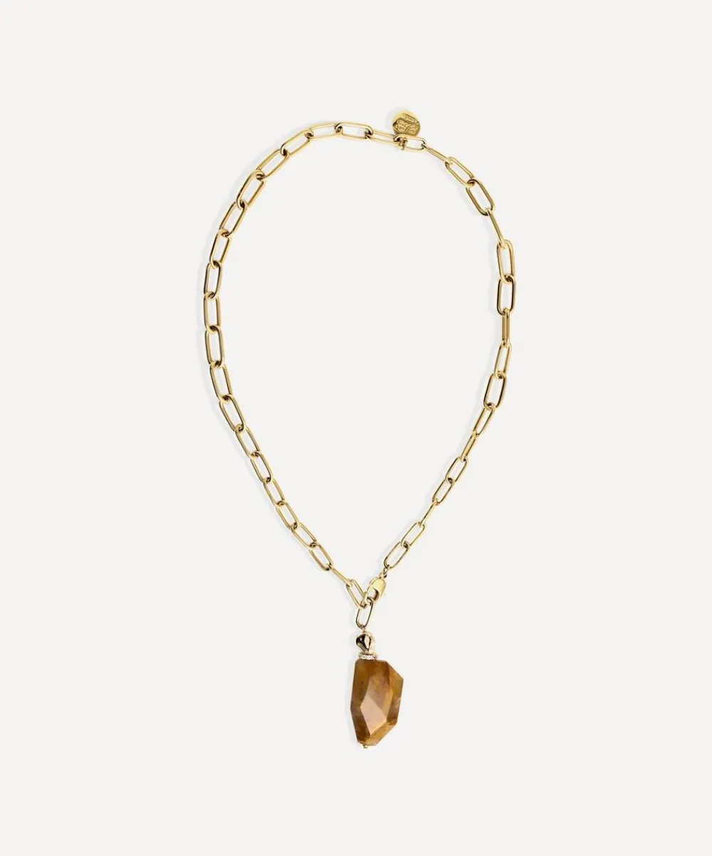 By Alona Necklaces^18ct Gold-Plated Isabelle Pendant Necklace