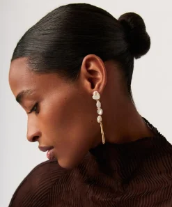 Missoma Earrings^18ct Gold-Plated Keshi Pearl Sculptural Drop Earrings