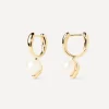 PDPAOLA Earrings^18ct Gold-Plated La Perla Mini Hoop Earrings
