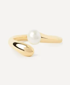 PDPAOLA Rings^18ct Gold-Plated La Perla Ring
