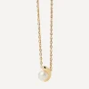 PDPAOLA Necklaces^18ct Gold-Plated La Perla Solitaire Pendant Necklace