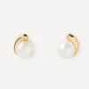 PDPAOLA Earrings^18ct Gold-Plated La Perla Stud Earrings