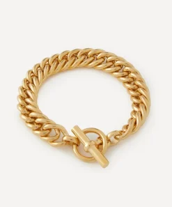 Tilly Sveaas Jewellery^18ct Gold-Plated Large Curb Link Chain Bracelet
