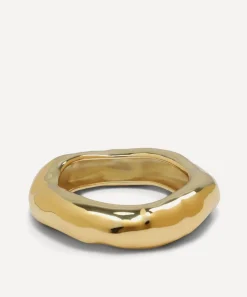 Alexis Bittar Bracelets^14ct Gold-Plated Large Molten Bangle Bracelet