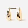 PDPAOLA Earrings^18ct Gold-Plated Large Sugar Drop Earrings