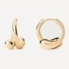 PDPAOLA Earrings^18ct Gold-Plated Loop Hoop Earrings