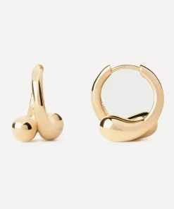 PDPAOLA Earrings^18ct Gold-Plated Loop Hoop Earrings
