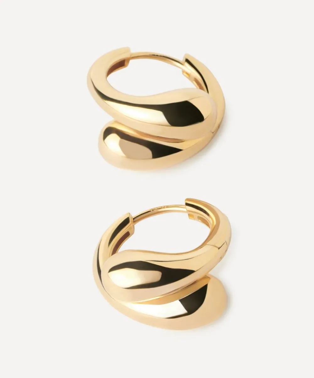 PDPAOLA Earrings^18ct Gold-Plated Loop Hoop Earrings