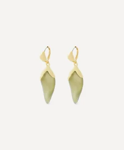 Alexis Bittar Earrings^14ct Gold-Plated Luminous Lucite Petal Drop Earrings