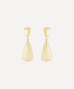 Alexis Bittar Earrings^14ct Gold-Plated Luminous Lucite Armor Drop Earrings