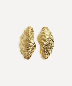 By Alona Earrings^18ct Gold-Plated Maya Stud Earrings
