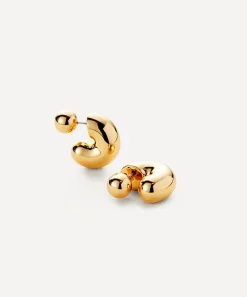 JENNY BIRD Earrings|Earrings^14ct Gold-Plated Medium Tome Hoop Earrings