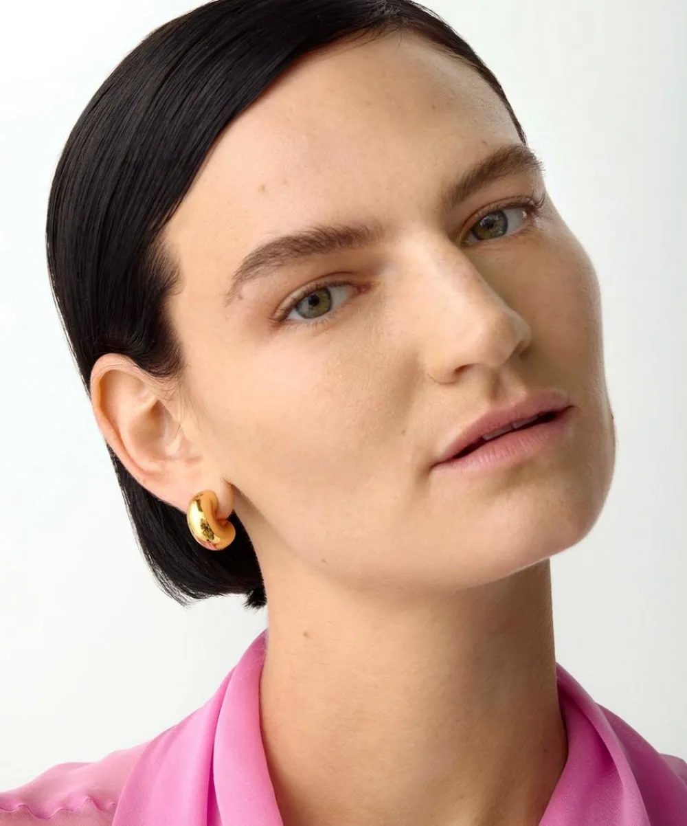 JENNY BIRD Earrings|Earrings^14ct Gold-Plated Medium Tome Hoop Earrings