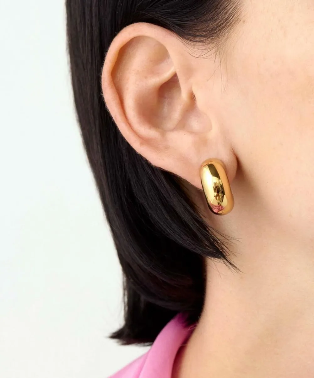 JENNY BIRD Earrings|Earrings^14ct Gold-Plated Medium Tome Hoop Earrings