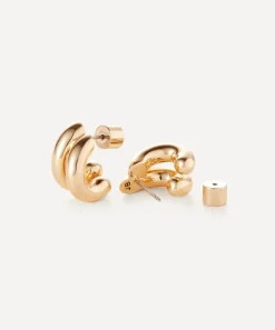 JENNY BIRD Earrings^14ct Gold-Plated Mini Florence Hoop Earrings