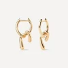 PDPAOLA Earrings^18ct Gold-Plated Mini Twist Hoop Earrings