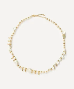 Missoma Necklaces^18ct Gold-Plated Mixed Pearl Statement Beaded Necklace