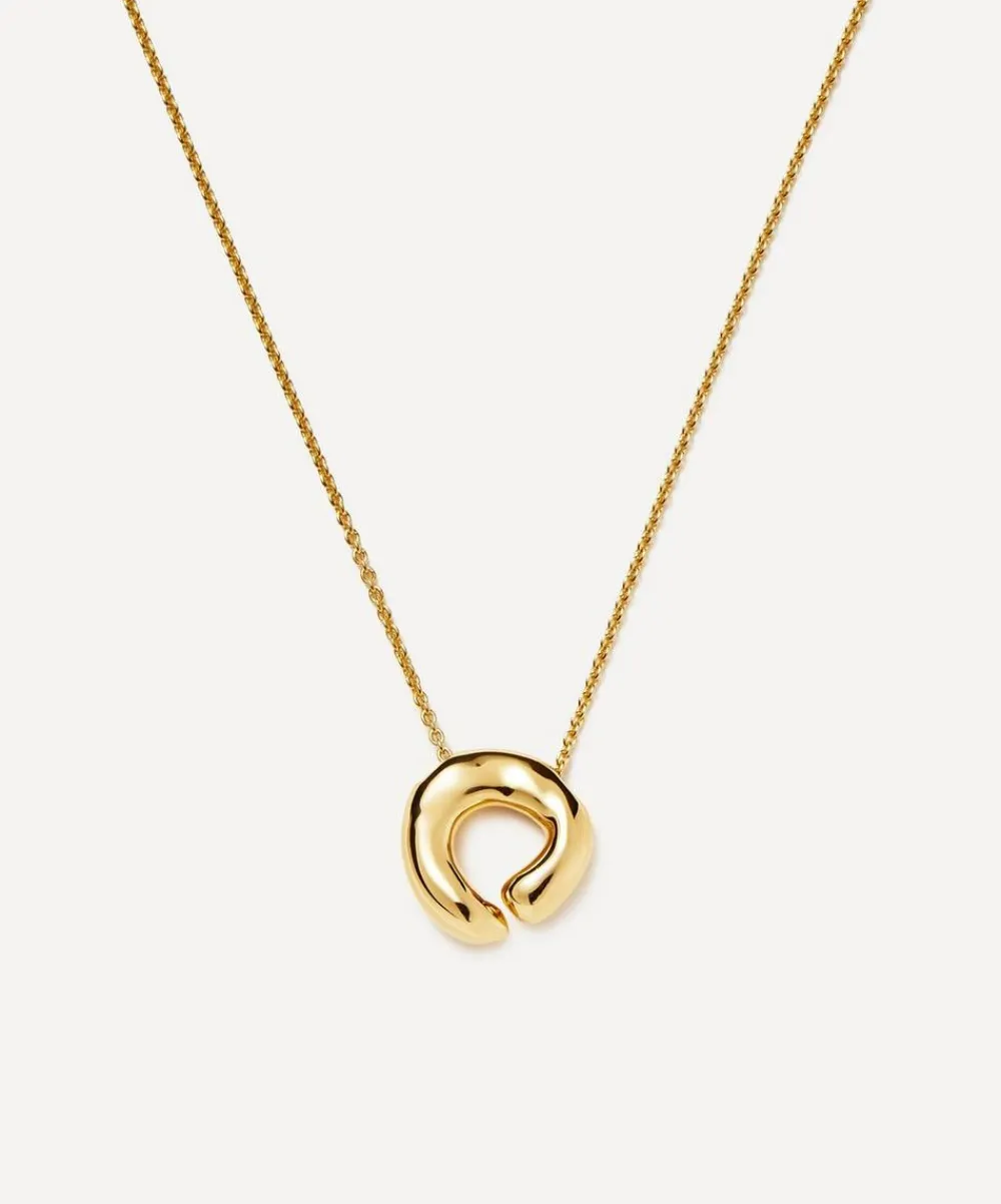Missoma Necklaces^18ct Gold-Plated Molten Open Pendant Necklace