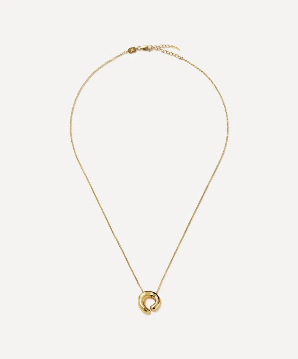 Missoma Necklaces^18ct Gold-Plated Molten Open Pendant Necklace
