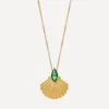 Laura Vann Necklaces^18ct Gold-Plated Pamela Shell Pendant Necklace