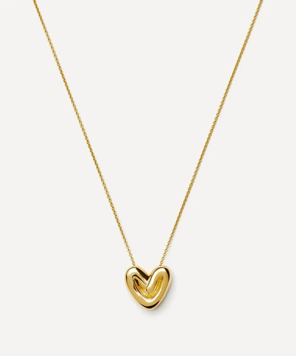Missoma Necklaces^18ct Gold-Plated Puffy Heart Pendant Necklace