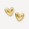 Missoma Earrings^18ct Gold-Plated Puffy Heart Oversized Stud Earrings