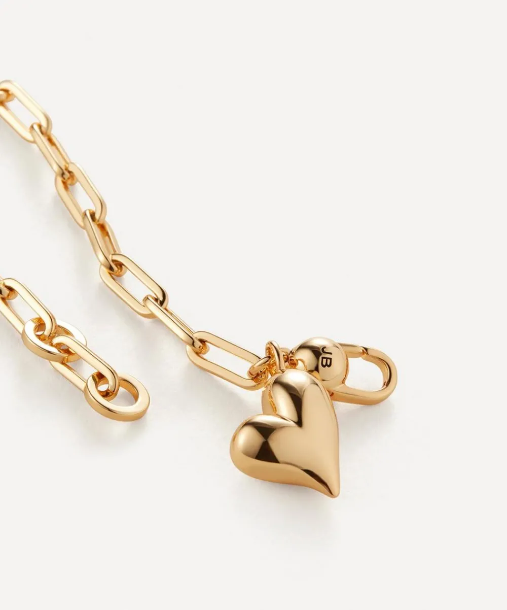 JENNY BIRD Bracelets|Bracelets^14ct Gold-Plated Puffy Heart Chain Bracelet