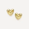 Missoma Earrings^18ct Gold-Plated Puffy Heart Stud Earrings