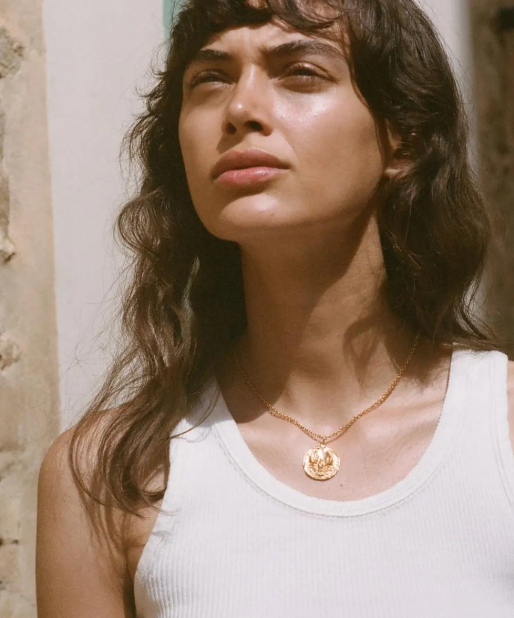 Alighieri Necklaces^24ct Gold-Plated Reader Of The Sea Pendant Necklace
