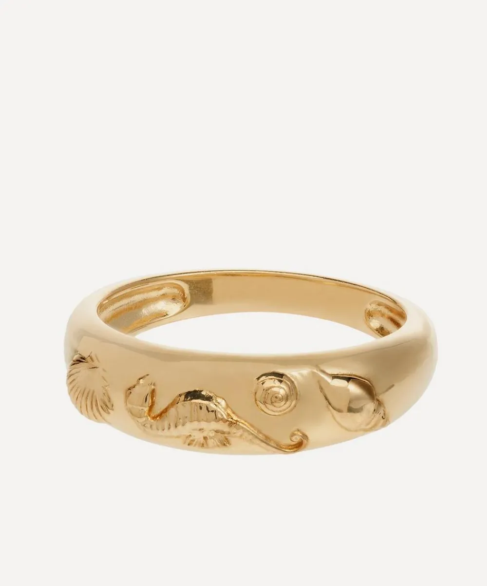 Anna + Nina Rings^14ct Gold-Plated Sable Ring