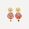Grainne Morton Earrings^18ct Gold-Plated Scallop Drop Earrings